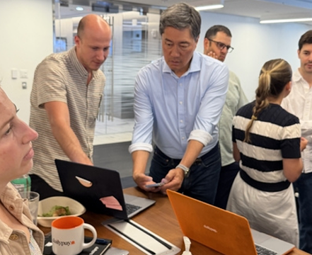 DailyPay team members working together