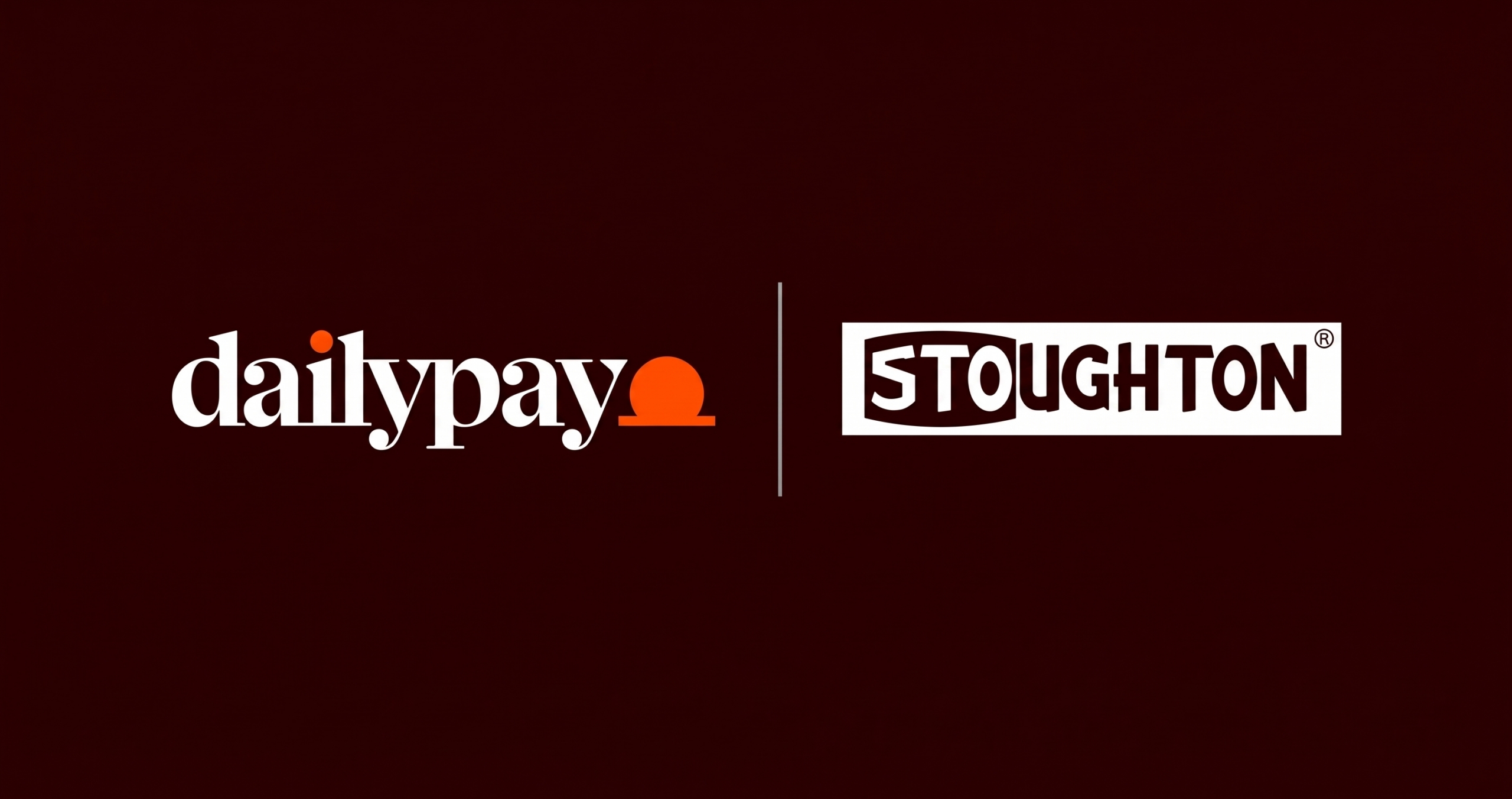 The logos for Dailypay and Stoughton side by side